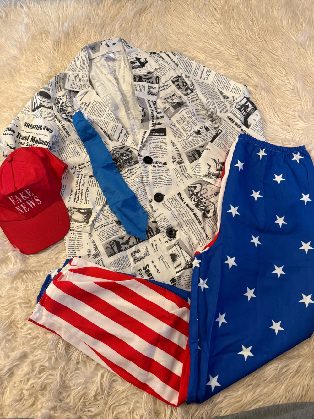 Men’s patriotic Trump costume
